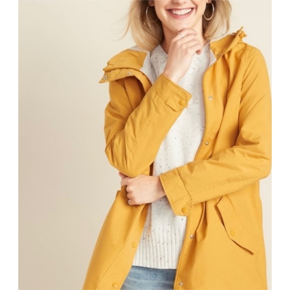 Old Navy Hooded Anorak Jacket Sunflower Gold Size L